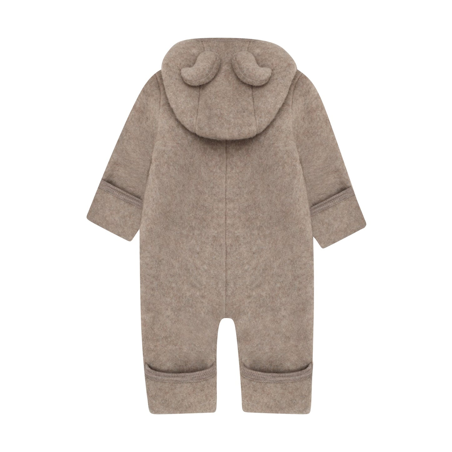 Huttelihut | Pram Suit Ears Wolfleece | Savannah Melange - 5713438945823