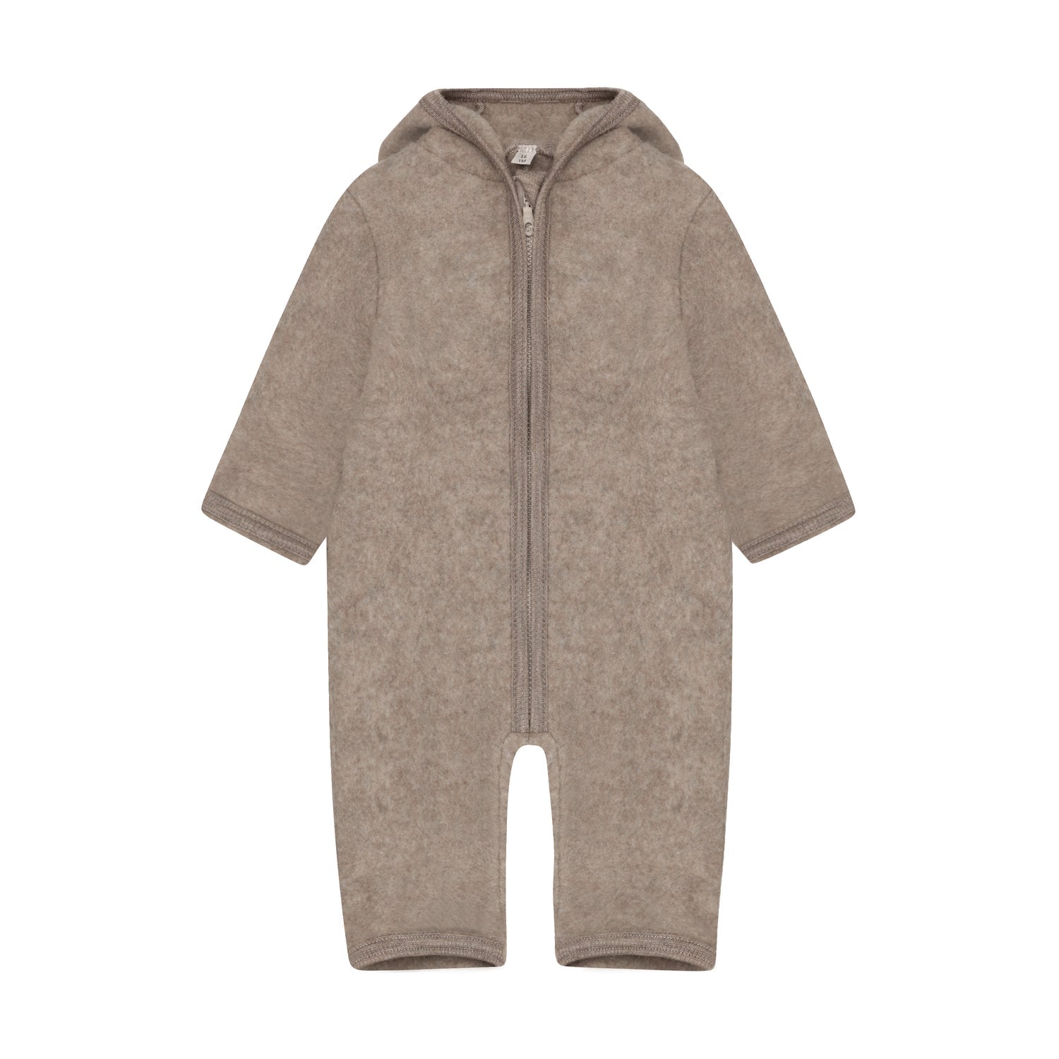 Huttelihut | Pram Suit Ears Wolfleece | Savannah Melange - 5713438945823