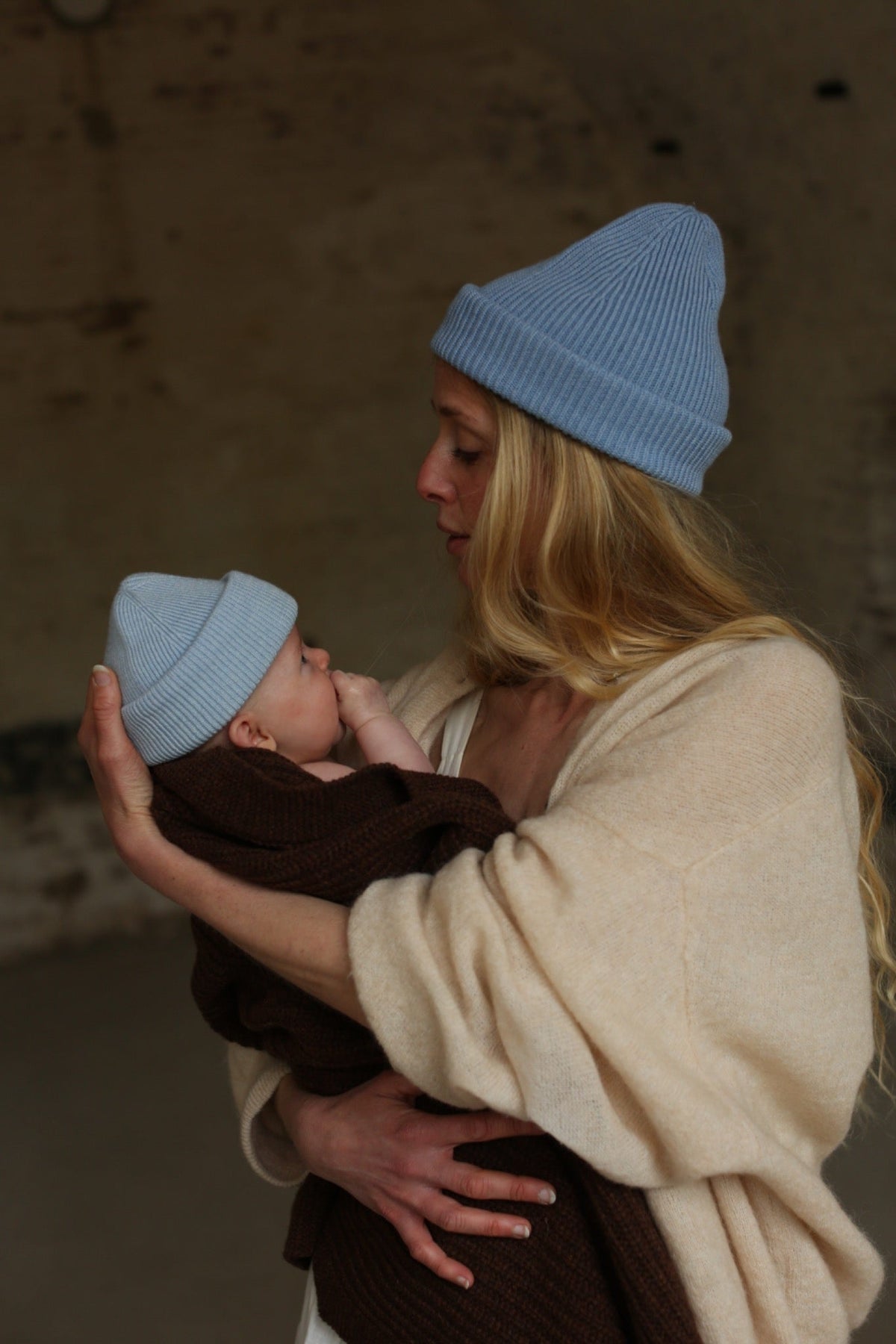 HVID | Beanie Fonzie Newborn | Sky - 5404027809861