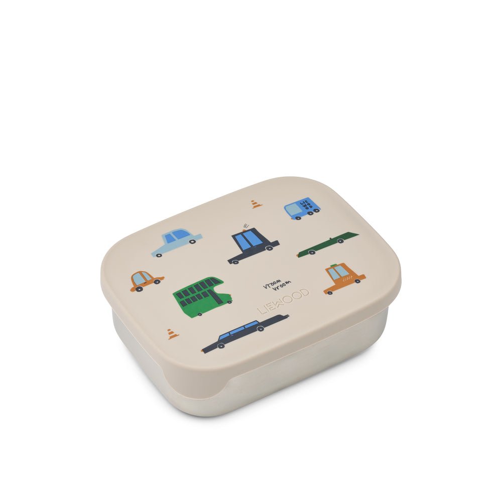 Liewood | Arthur RVS Lunchbox | Cars - 5715493552954