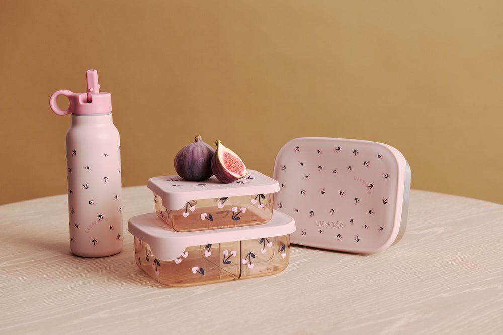 Liewood | Arthur RVS Lunchbox | Mini Cherry Heart - 5715493552978
