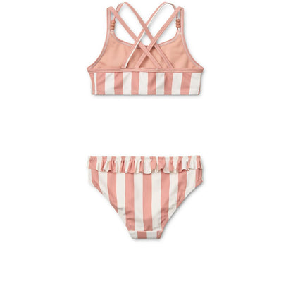 Liewood | Belle Gestreepte Bikini | Coral Blush - 5715493517854