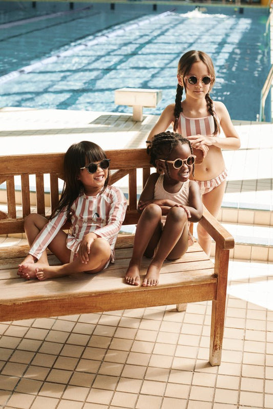 Liewood | Belle Gestreepte Bikini | Coral Blush - 5715493517854