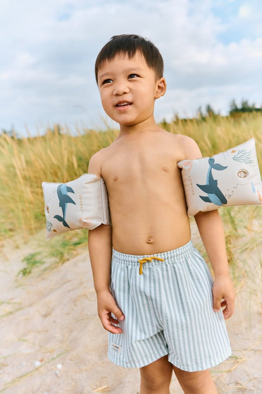 Liewood | Duke Gestreept Zwemshort | Peppermint - 5715493595456