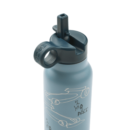 Liewood | Falk RVS Thermosfles 350 ml | Race Cars - 5715493553562
