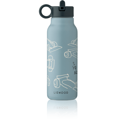 Liewood | Falk RVS Thermosfles 350 ml | Race Cars - 5715493553562