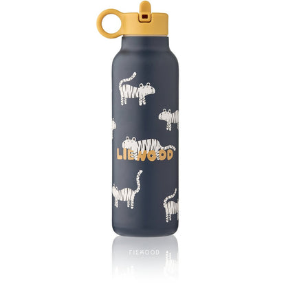 Liewood | Falk RVS Thermosfles 500 ml | Tiger Classic Navy - 5715493553517