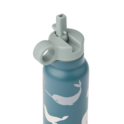 Liewood | Falk RVS Thermosfles Artic Sea 350 ml | Blauw - 5715493474874