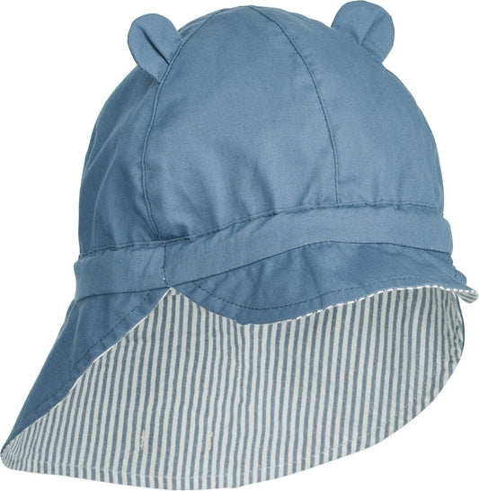 Liewood | Gorm Reversible Zonnehoedje | Blue Wave - 5715335243361