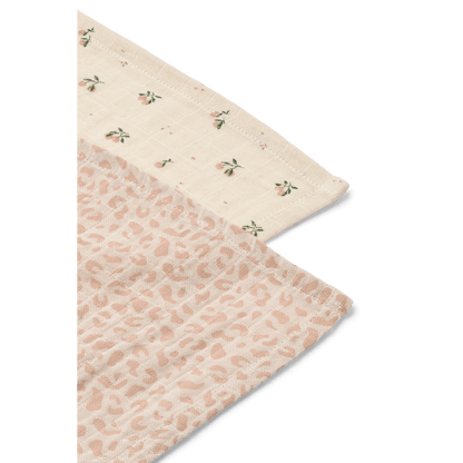 Liewood | Lewis Hydrofiele Doeken 2-pack | Leo/Peach - 5715493575304