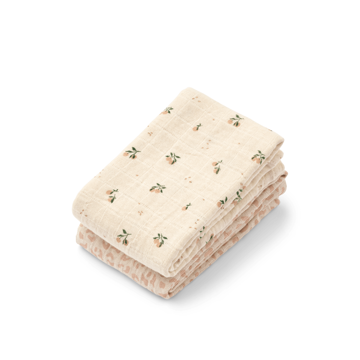 Liewood | Lewis Hydrofiele Doeken 2-pack | Leo/Peach - 5715493575304