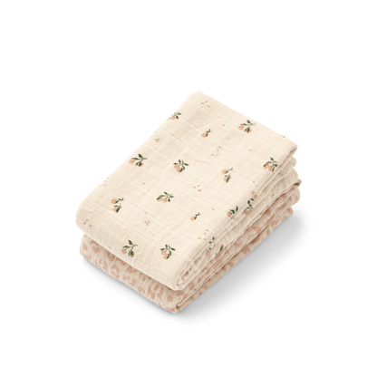 Liewood | Lewis Hydrofiele Doeken 2-pack | Leo/Peach - 5715493575304