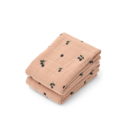 Liewood | Lewis Hydrofiele Doeken 2 - pack | Mini Berry - 5715493490751