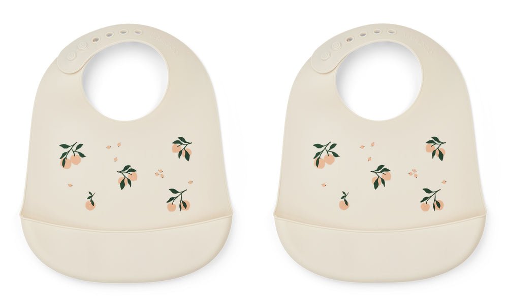Liewood | Tilda Silicone Slabber 2 - pack | Peach/Sea Shell Mix - 5715335087248