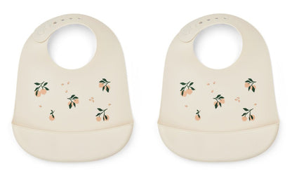 Liewood | Tilda Silicone Slabber 2 - pack | Peach/Sea Shell Mix - 5715335087248