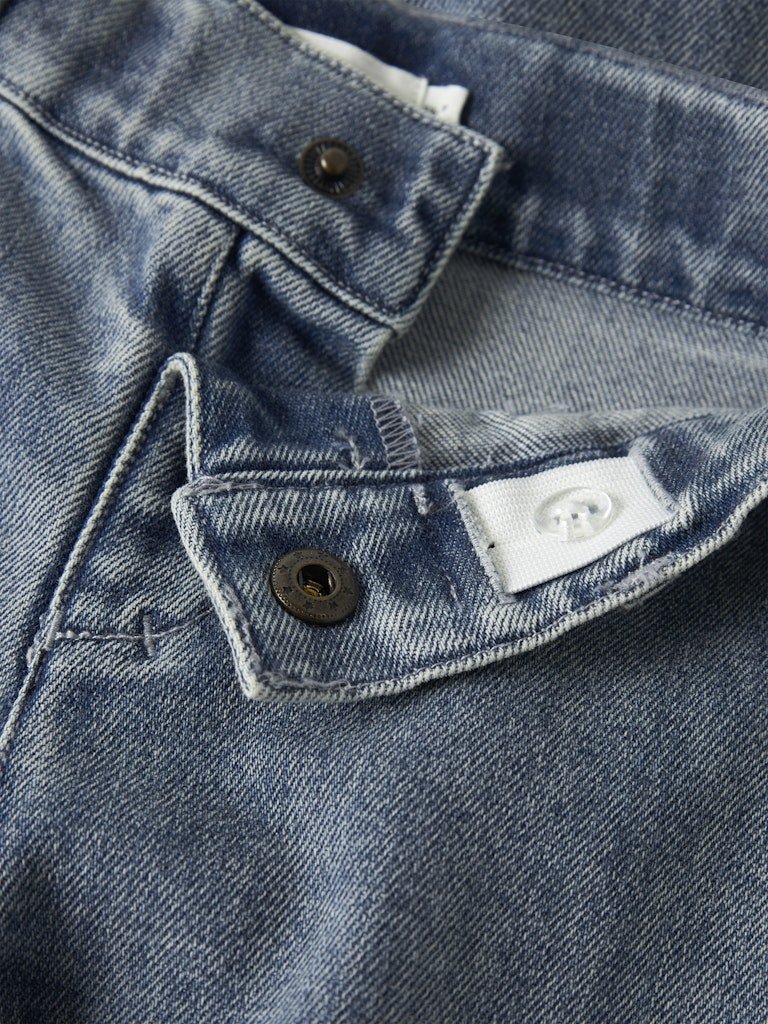 Lil' Atelier | Damla Wide Ancel Jeans | Medium Blue Denim - 5715829483761