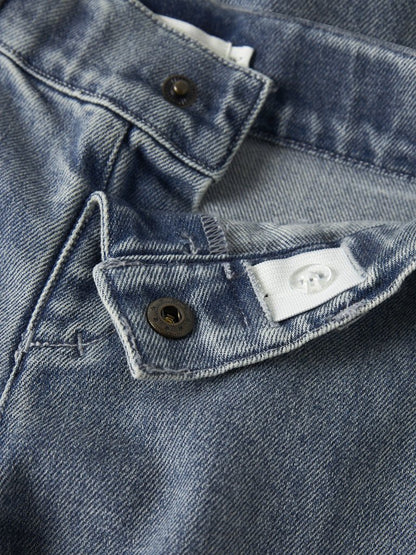 Lil' Atelier | Damla Wide Ancel Jeans | Medium Blue Denim - 5715829483761