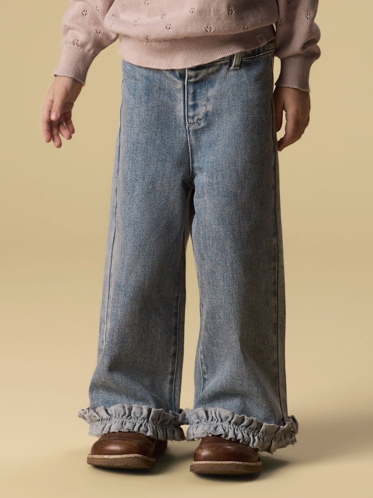 Lil' Atelier | Damla Wide Ancel Jeans | Medium Blue Denim - 5715829483761