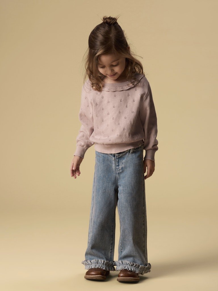 Lil' Atelier | Damla Wide Ancel Jeans | Medium Blue Denim - 5715829483761