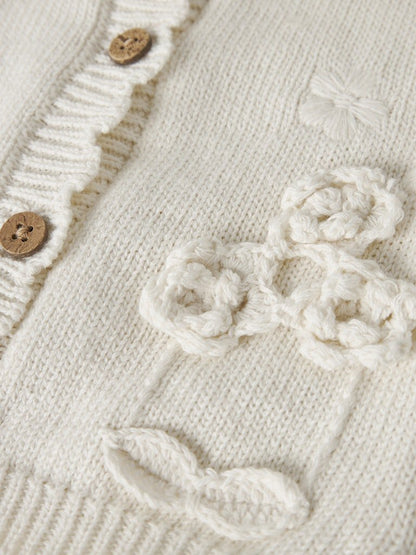 Lil' Atelier | Dola Gebreid Vest | Coconut Milk - 5715829603541