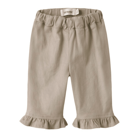 Lil' Atelier | Doreen Wide Twill Pants | Oxford Tan - 5715865927649