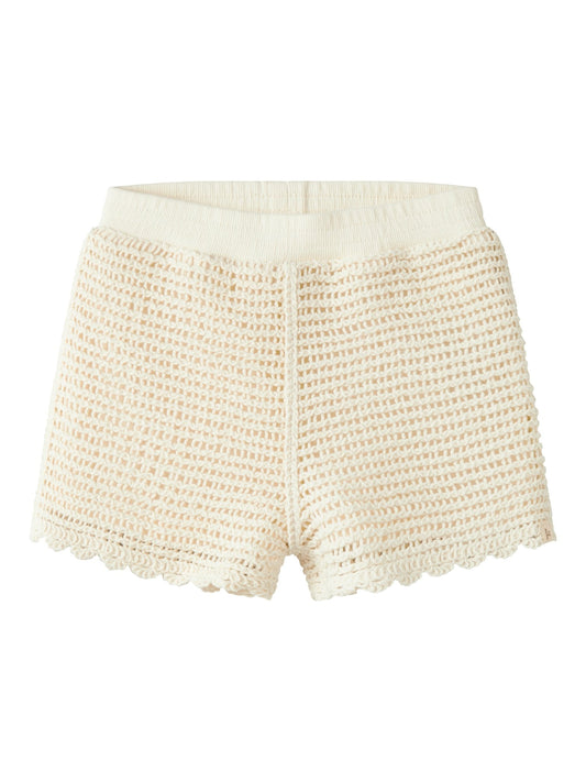 Lil' Atelier | Flora Gebreide Short | Coconut Milk - 