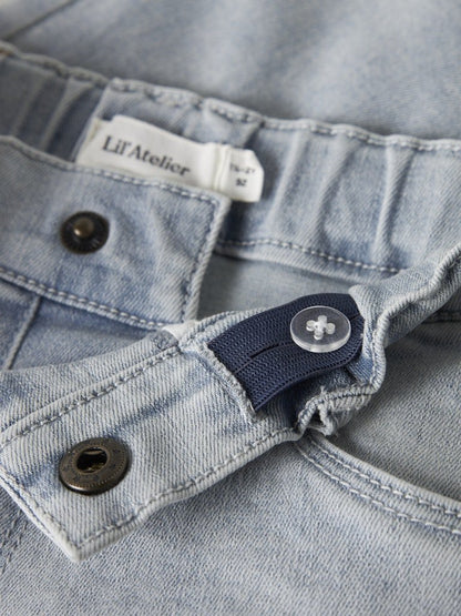 Lil' Atelier | Frances Shorts | Light Blue Denim - 5715870788983