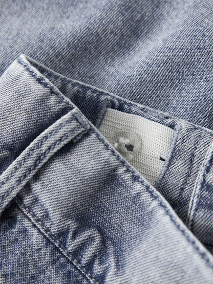 Lil' Atelier | Funda Loose Denim Shorts | Medium Blue Denim - 5715833940052