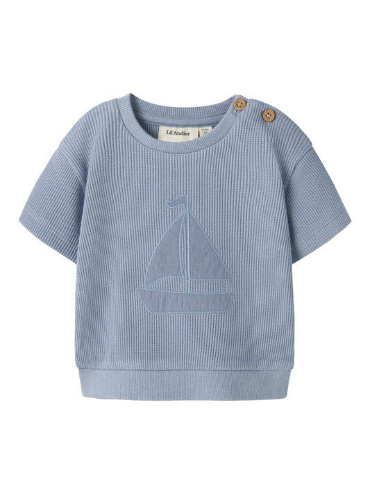Lil' Atelier | Harun Loose Sweat | Dusty Blue - 5715866104865