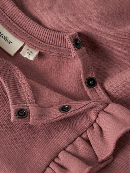 Lil' Atelier | Kilano Loose Sweater Baby | Withered Rose - 5715946513068