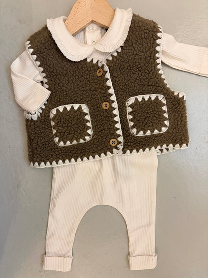 Lil' Atelier | Lajo Gilet Baby | Shitake - 62223178