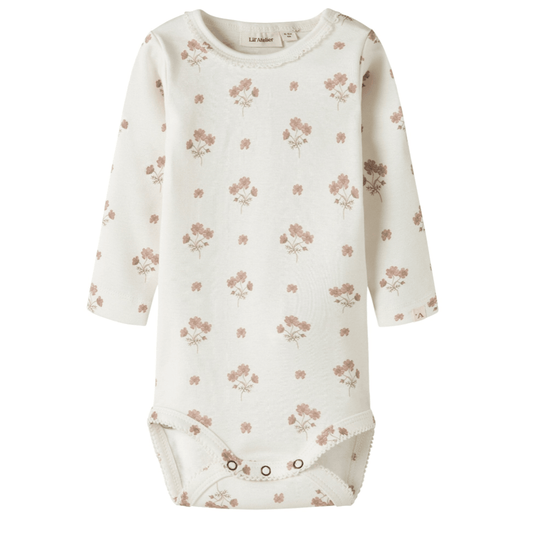 Lil' Atelier | Layo Sig Romper | Coconut Milk Pink Flower - 5715829603527