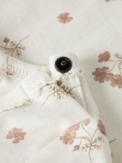 Lil' Atelier | Layo Sig Romper | Coconut Milk Pink Flower - 5715829603527