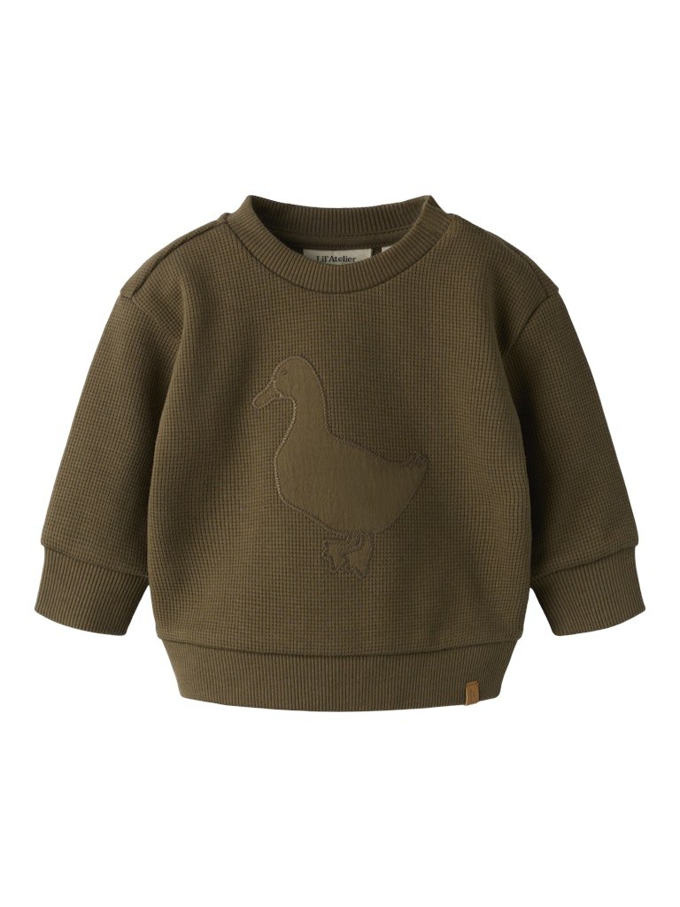 Lil' Atelier | Naffel Loose Sweater Baby | Teak - 5715905415679