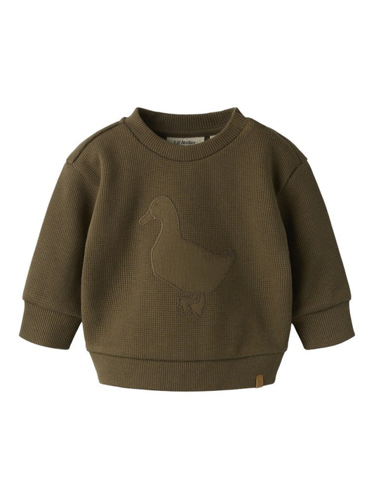 Lil' Atelier | Naffel Loose Sweater Baby | Teak - 5715905415679