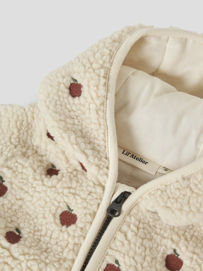 Lil' Atelier | Nalo Sia Loose Sherpa Jack Baby | Turtledove Apples - 5715833894317