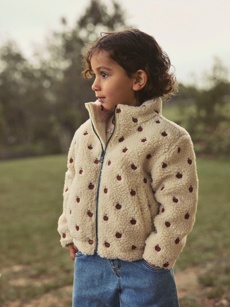 Lil' Atelier | Nalo Sia Sherpa Jas | Turtledove Apples - 5715833957913