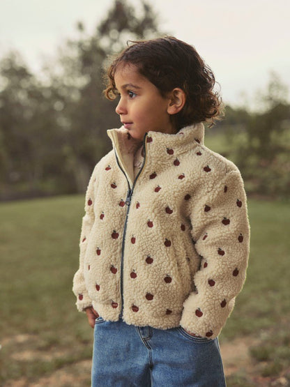 Lil' Atelier | Nalo Sia Sherpa Jas | Turtledove Apples - 5715833957913