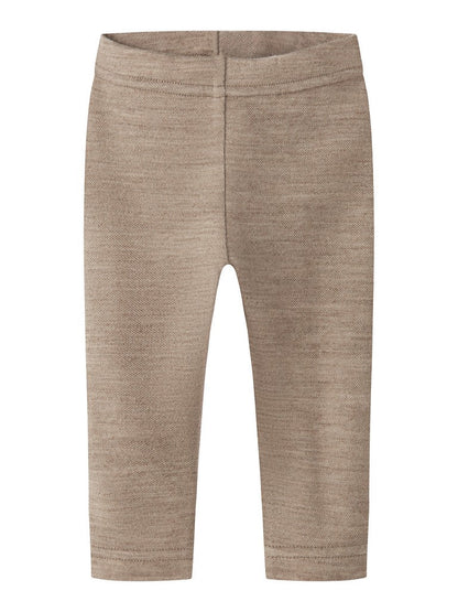 Lil' Atelier | Nilo wollen legging | Sepia Tint Melange - 5715831042499