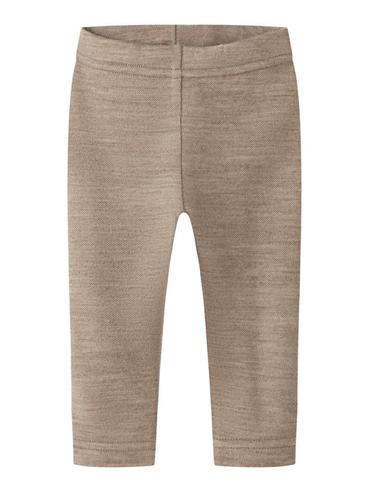 Lil' Atelier | Nilo wollen legging | Sepia Tint Melange - 5715831042499
