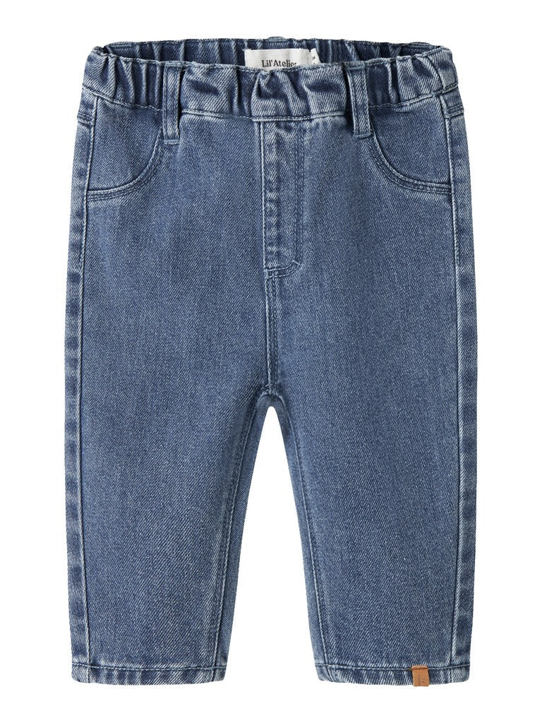Lil' Atelier | Nobello Baggy Jeans Baby | Dark Blue Denim - 