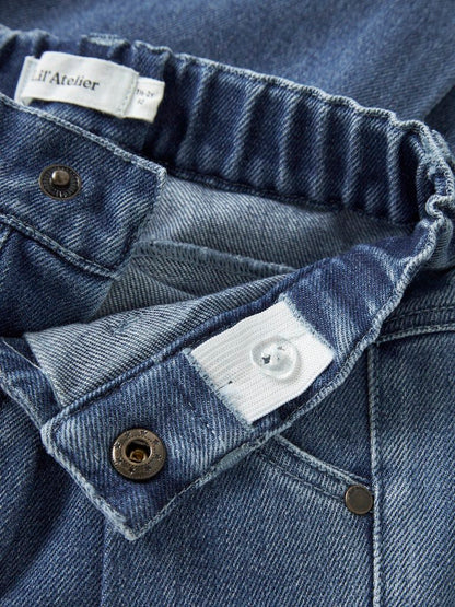 Lil' Atelier | Obello Baggy Jeans | Dark Blue Denim - 5715905168094