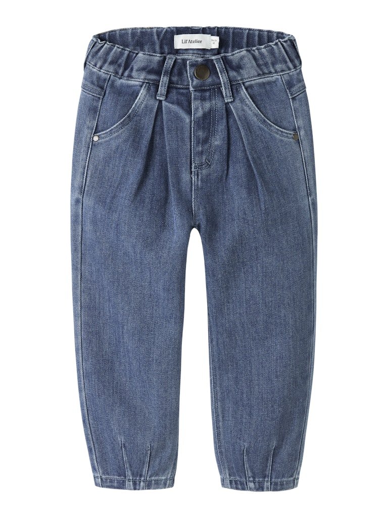 Lil' Atelier | Obello Baggy Jeans | Dark Blue Denim - 5715905168094