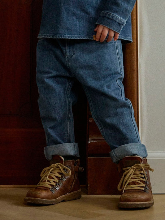 Lil' Atelier | Obello Loose Jeans | Dark Blue Denim - 5715905166526