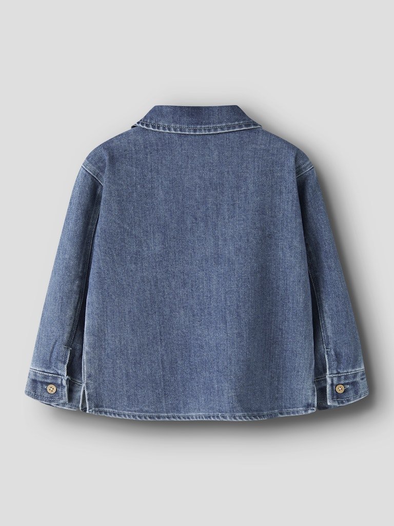 Lil' Atelier | Obello Loose Overshirt | Dark Blue Denim - 5715905166458