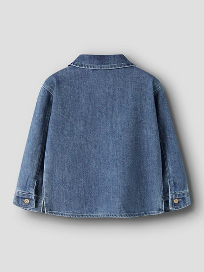 Lil' Atelier | Obello Loose Overshirt | Dark Blue Denim - 5715905166458