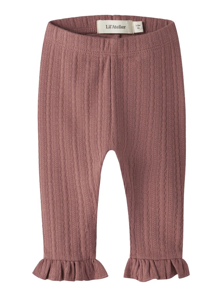 Lil Atelier | Onela Slim Legging | Withered Rose - 5715905435653