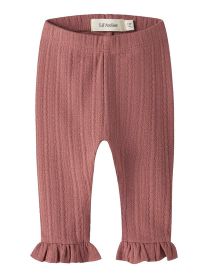 Lil Atelier | Onela Slim Legging | Withered Rose - 5715905435653
