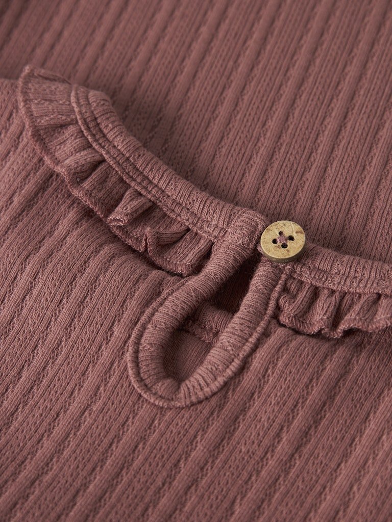 Lil' Atelier | Onela Slim Top | Withered Rose - 5715905462802