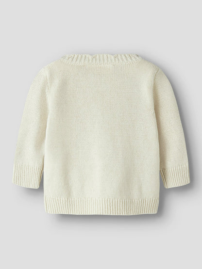 Lil' Atelier | Oplea Gebreid Vest Baby | Turtledove - 5715905431143